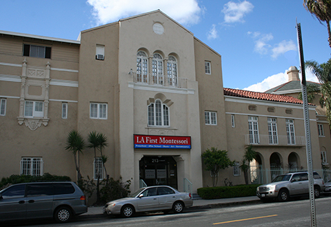 Children learning at LA First Montessori School