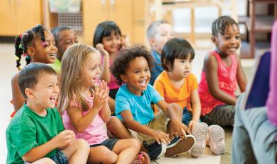 Children learning in a warm classroom environment